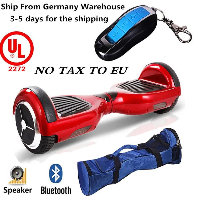 Germany warehouse CE certified 6 inch smart balance hoverboard scooter electric hoverboard with bluetooth Germany warehouse CE certified 6 inch smart balance hoverboard scooter electric hoverboard with bluetooth