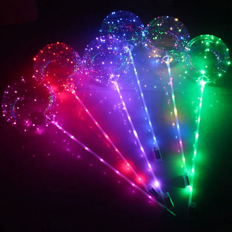 Party Flash Bright Balloons Hand-held Wave Ball Night Market LED Festive Party Supplies Beautiful Create A Romantic Atmosphere