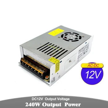 

240W 20A 12V DC Power Supply Driver Transformers 220V 110V AC DC12V Power Source for CCTV Camera LED Lighting Monitor