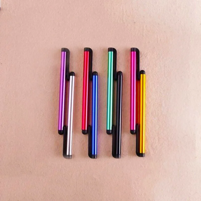 

100 Pcs/lot Capacitive Touch Screen Stylus Pen for Samsung Galaxy Ipad Air Mini iPhone Android Phone Tablet Metal Stylus Pencil