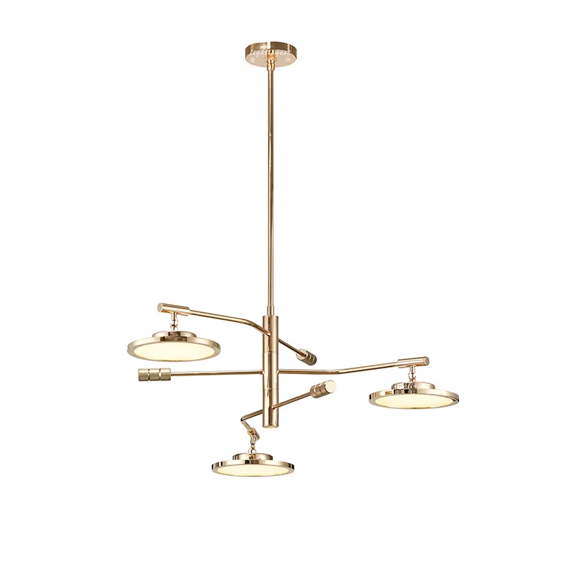 

Ditoon Postmodern Led Chandelier Living Room Lighting Bedroom Creative Iron Lamp Design Design Luminaire Gold Metal Luster