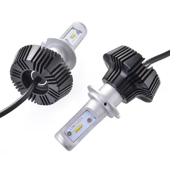 

2pcs Kit 55W 12V H7 Lampe Phare Avant 6000K Ampoules Faisceau Blanc Puces LED ZES Chips 110W Total 9600LM H7 PX26D 477 H4