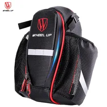 Wheel Up Cycling Bicycle Saddle Bags Two Water Bottle Pocket Bicycle Seat Bag MTB Road Bike Seat Rear Seat Tail Pouch Bike Bag