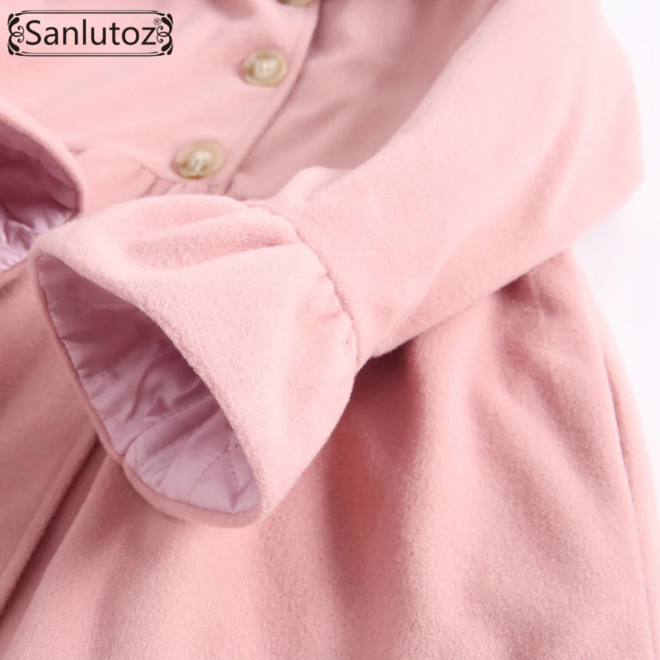 Sanlutoz/Обувь для девочек верхняя одежда пальто зимняя одежда в стиле принцессы для девочек Дети куртка на подкладке из хлопка для девочек
