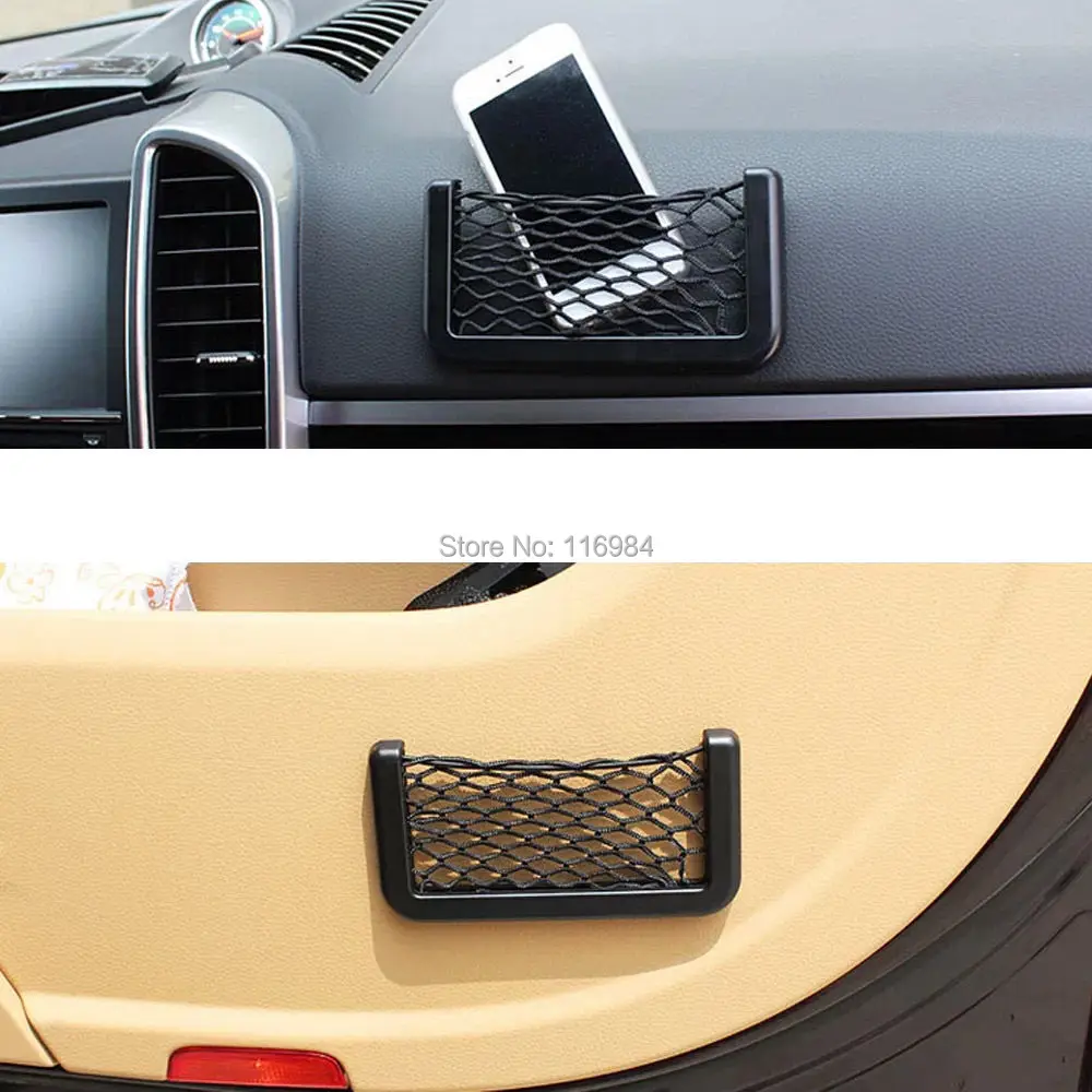 1 шт. х Автомобильная сетка для хранения стринги с кармашком сумка коврик держатель для телефона, с gps-системой карманный органайзер