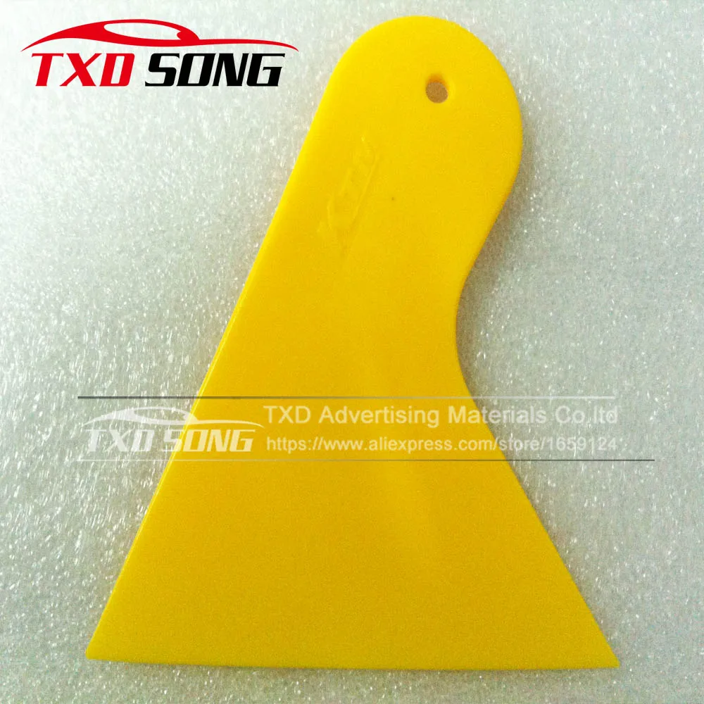 Good quality 10pcs/lot Yellow squeegees with felt for car wrap