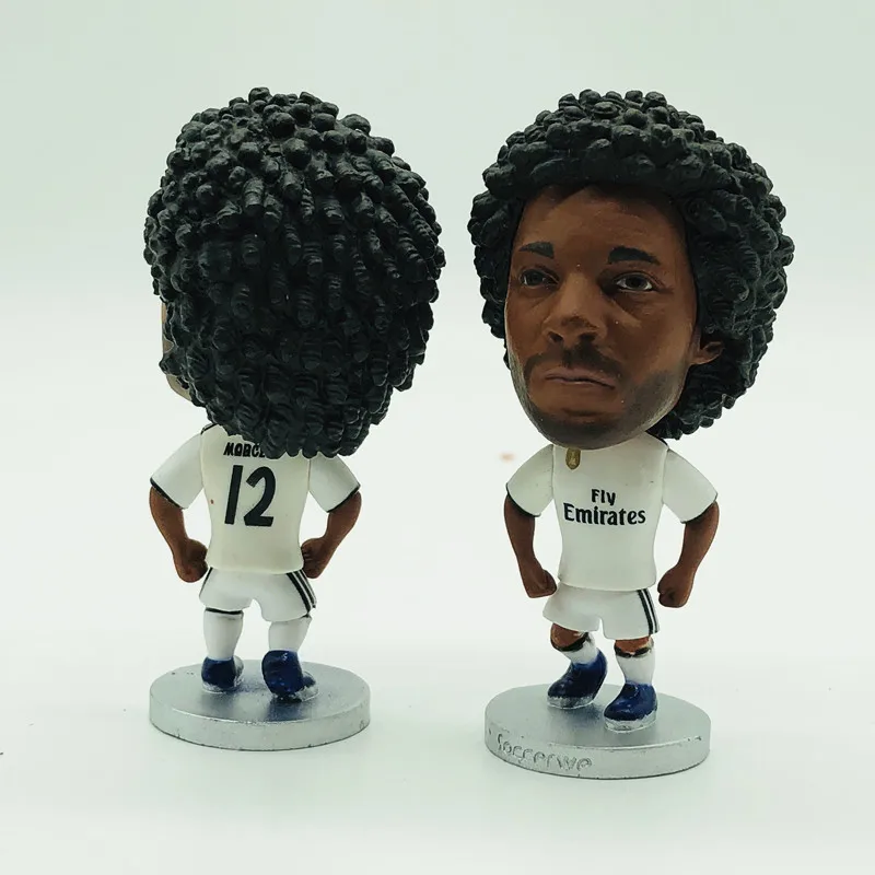 

Soccerwe Soccer Star Cartoon Doll RM# 12# Marcelo Mini Figurines White Kit