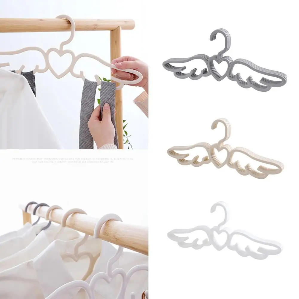 

5Pcs Angel Anti-slip Baby Clothes Hanger Wardrobe Pants Shirt Drying Rack Organizer Clothing Coat T-shirt Hanger Tools Outdoor