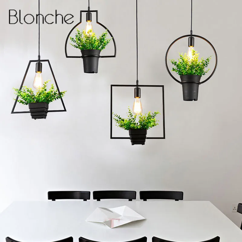 Современные подвесные светильники для растений, подвесной светильник в скандинавском стиле, домашний декор для столовой/магазина одежды, осветительные приборы E27, простой светильник