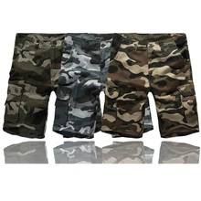 Новые камуфляжные мужские шорты-карго, бермуды, мужские повседневные шорты-карго, мужские камуфляжные шорты-карго, военные