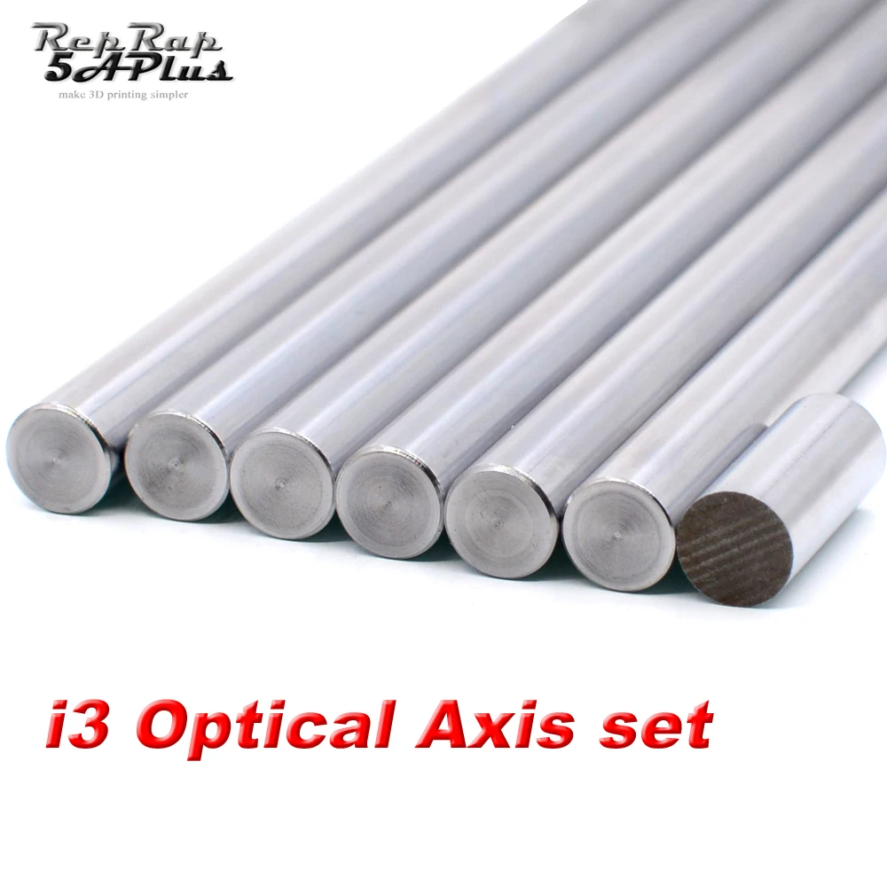 

7pcs/lot Linear Rail i3 Printer OD 8mm Smooth Rod Linear Shaft Optical Axis Chrome Plated 20mm 320mm 350mm 370mm 3D Printer Part