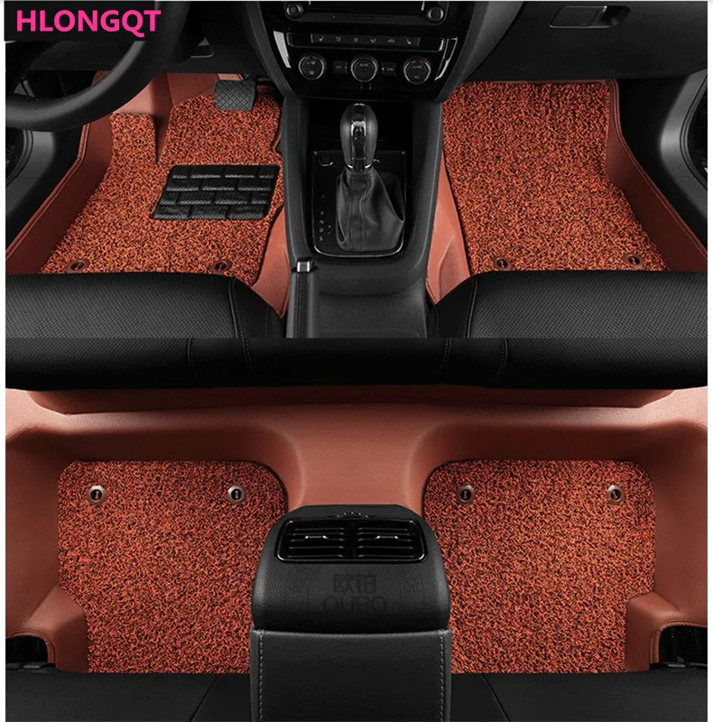 

HLONGQT Auto Floor Mats For Mazda 6 ATENZA 2017.2018 Foot Step Mat High Quality Water Proof leather Wire coil 2 Layer