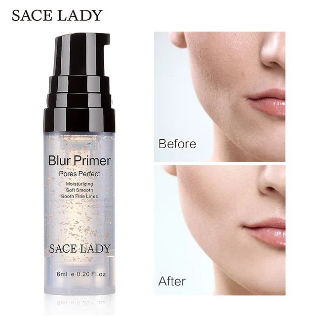Sace Lady Blur Primer Makeup Base Face 24k Gold Foundation Primer Oil Control Professional Matte Make Up Pores Brand Cosmetic Sace Lady Blur Primer Makeup Base Face 24k Gold Foundation Primer Oil Control Professional Matte Make Up Pores Brand Cosmetic
