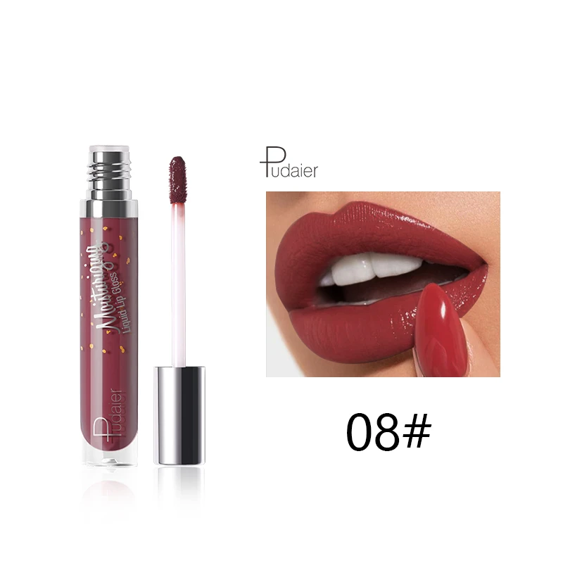 12 Color Liquid Lipstick Matte Makeup Waterproof Red Lip Long Lasting Gloss Mate Black Lip Stick Matte Liquid Lipsticks - Цвет: 08