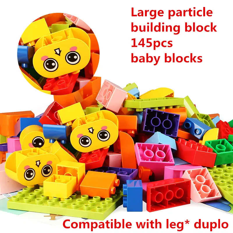 

145pcs large particles DIY Building Blocks dubie 611 Compatible With Legoe Duploo Toys ninjago Educational for gift