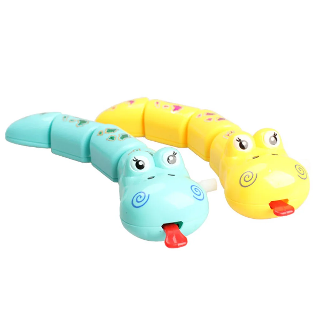 

1PC Children Plastic Cartoon Snake Clockwork Wind Up Cute Kids Funny Toy Random Color @ZJF