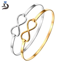 Stainless Steel Women Bracelets Charming Bangles Gold Silver Color Love Cuff Bracelet Luxury Brand Jewellery Wedding