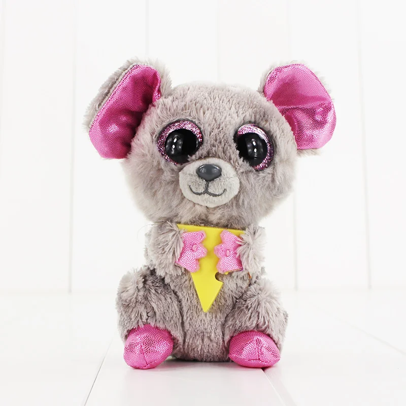 15cm Ty Beanie Boos Big Eyes Plush Toy Doll Gray Koala TY Baby Kids Gift Collection
