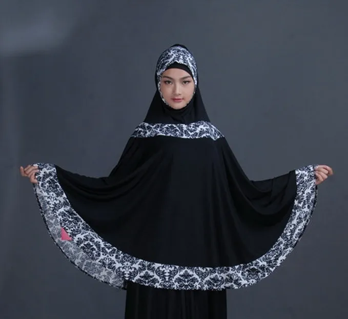4 colors Contrast color islam & muslim hijab Blue and white Muslim