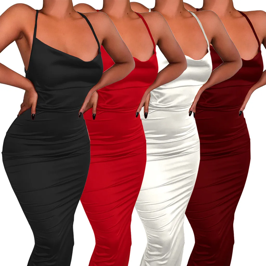 

Fashion Women Sexy Strappy Bandage Backless Fitted Bodycon Evening Party Dresssummer Vestido Harajuku #by
