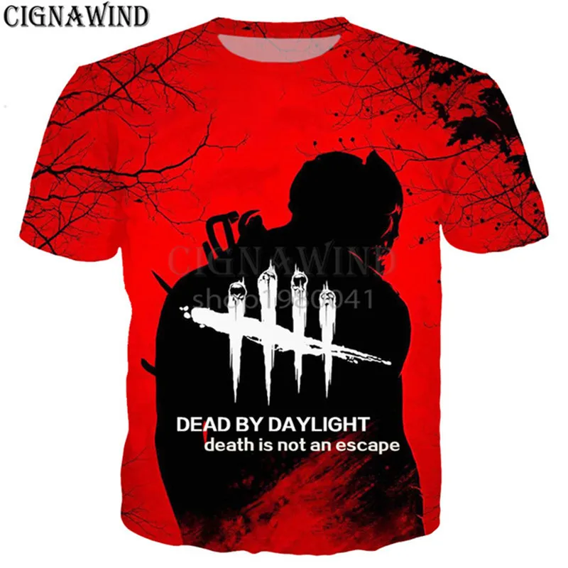 New Summer Tops Game Dead By Daylight T Shirt Men Women 3d Printed T Shirts Short Sleeve Harajuku Style Tshirt Streetwear T Shirts Aliexpress