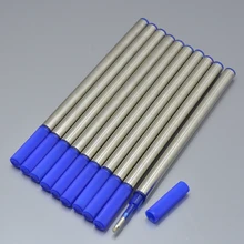 Лидер продаж 10 шт. синий/черный пополнения для роллеров шариковая ручка канцелярские принадлежности письменной форме шариковая ручка аксессуары A6