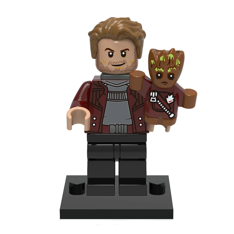 

Actionl Figure Toys Building Blocks Guardians of the Galaxy Star Lord Grot Avenger Iron Man Minifigs Bricks Dolls Christmas Gift