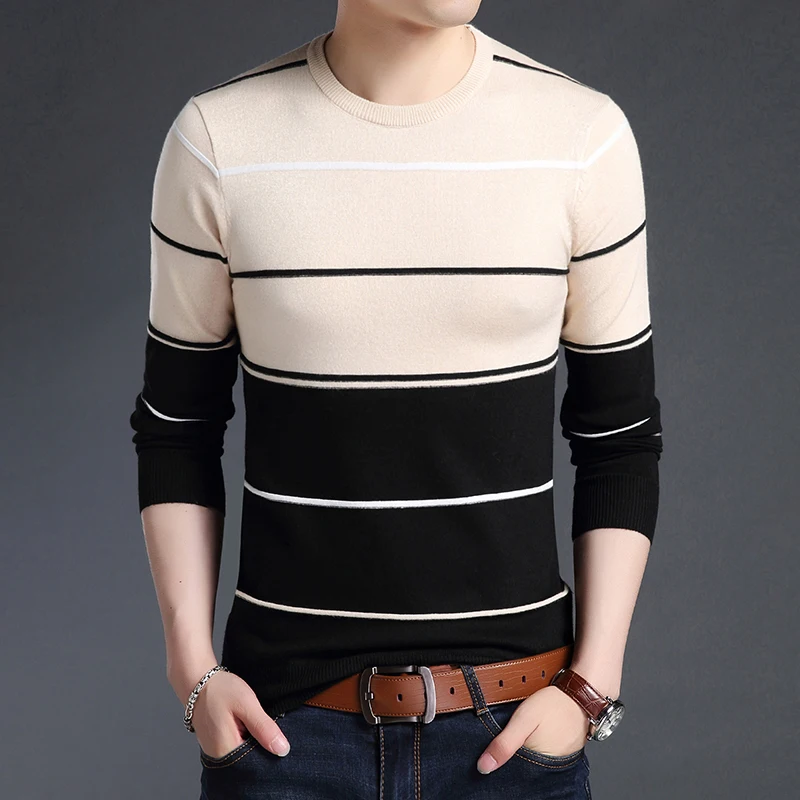 Zogaa модный брендовый свитер мужской пуловер Мужской пуловер Джемперы вязаный шерстяной осенний корейский стиль повседневная мужская одежда