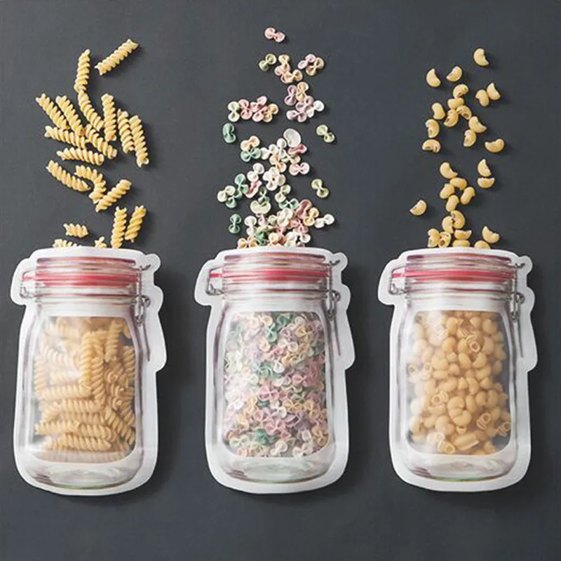 

1Set 3 PCS Lovely Pet Zipper Preservation Fridge Freezing Food Storage Bag Fresh Keeping Wrap Organizer-995623