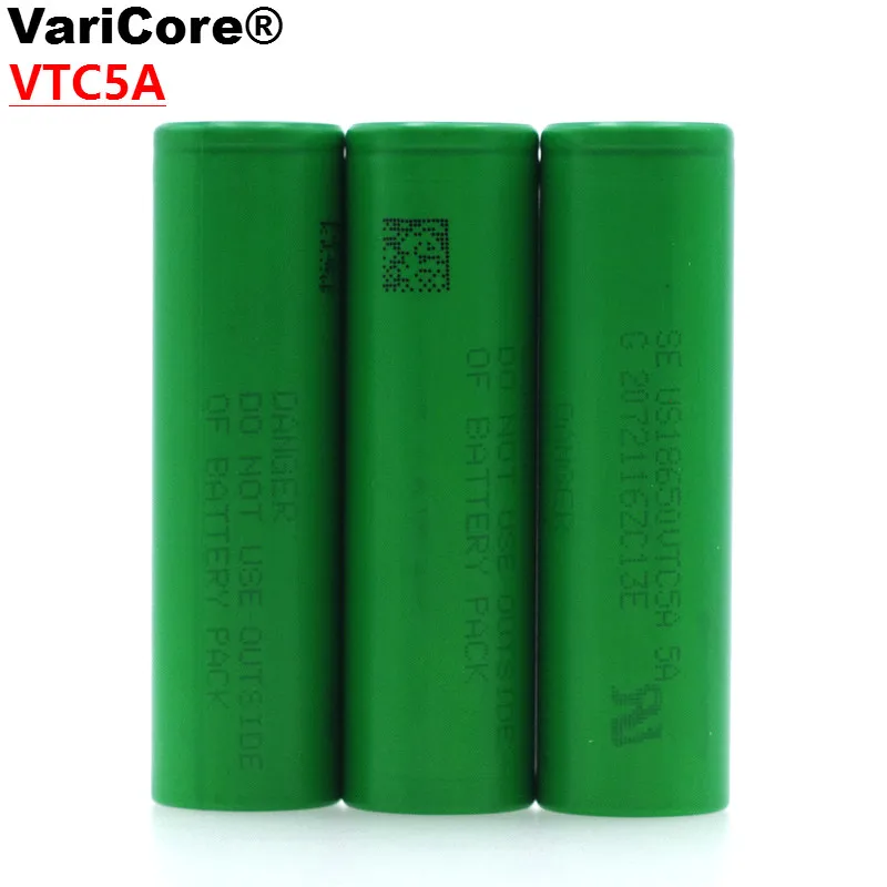 VariCore VTC5A 2600mAh 18650 литиевая батарея 30A Разрядка Для US18650VTC5A электронная сигарета ЕЭС