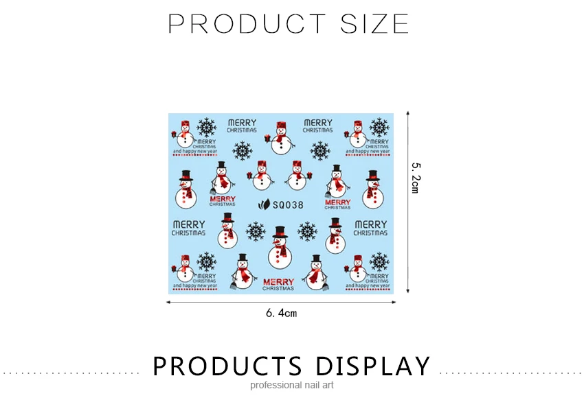 Наклейки для ногтей с переводом воды наклейки зимний Снеговик Олень полный средства для дизайна ногтей Ползунки Рождество DIY маникюр ногтей красивые наклейки