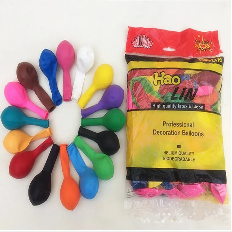 

High quality 10 inch 2.2 g thickened balloon 100pcs multi color decorative Balloon Party Birthday wedding toy balloon