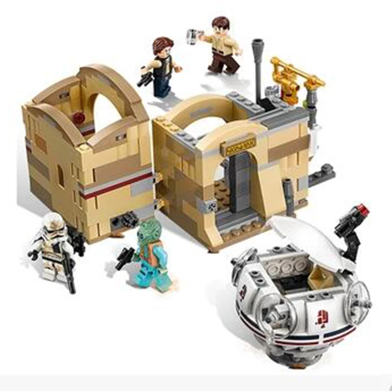 

Bela 10905 Star Wars Series Mos Eisley Cantina Building Block 400pcs Bricks Toys Compatible With Legoed Kids Toys Gifts