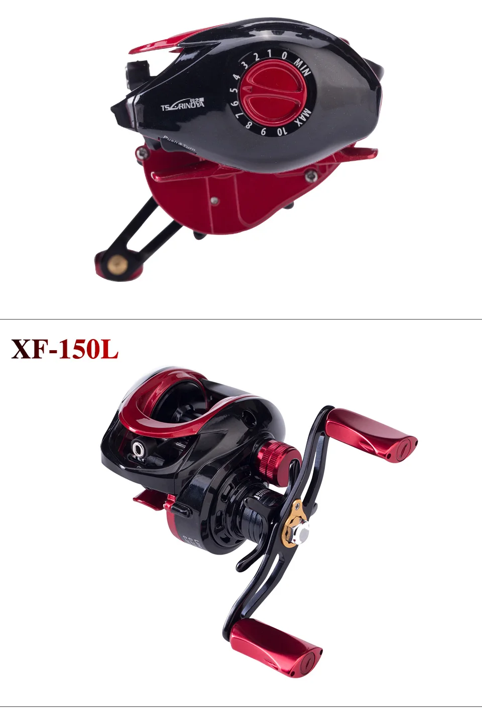Carretel de Pesca Carretel de Carcaça de Isca Carretel de Reposição 9 + 1bb Tsurinoya 4kg Arrastar Potência Leve Isca xf 50 150 6.6:1 11 Esporte e Lazer