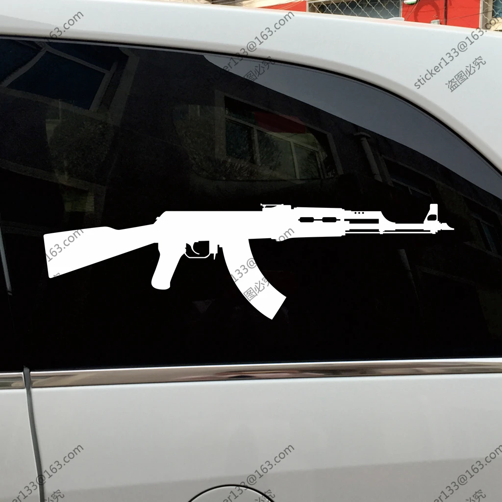 

AK-47 AK47 Gun Car Truck Decal Bumper Sticker Windows Vinyl Die cut,choose size and color!