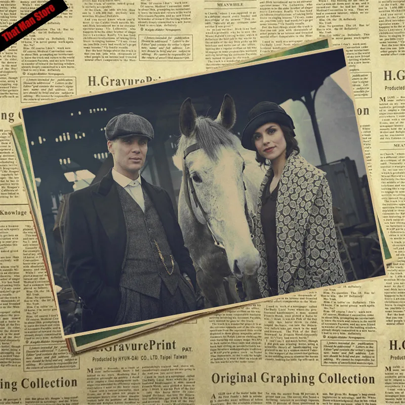 That man Store Peaky blinder фильм крафт-бумага Плакат Бар Кафе Винтаж Высокое качество печать рисунок ядро декоративная живопись