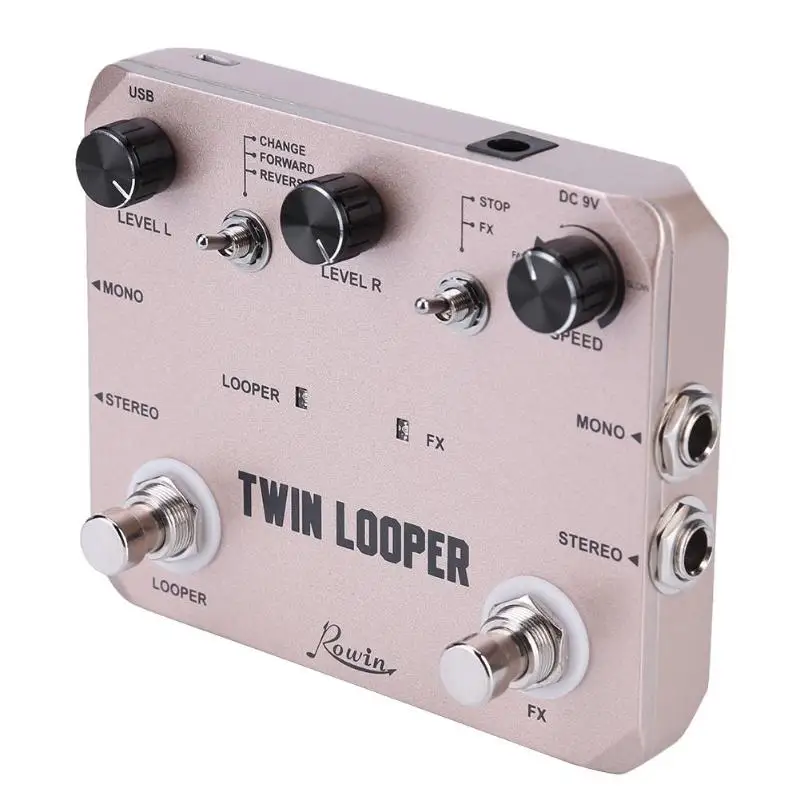 Rowin LTL 02 две гитары педаль эффектов Looper станция для электрогитары петля