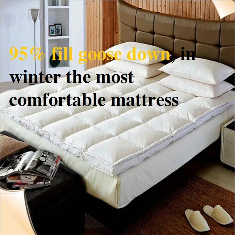 Outside Fabric 100%Cotton Filling 95% Goose Down The thickness of 5cm Mattresses Fivestar Hotel Special-purpose Outside Fabric 100%Cotton Filling 95% Goose Down The thickness of 5cm Mattresses Fivestar Hotel Special-purpose