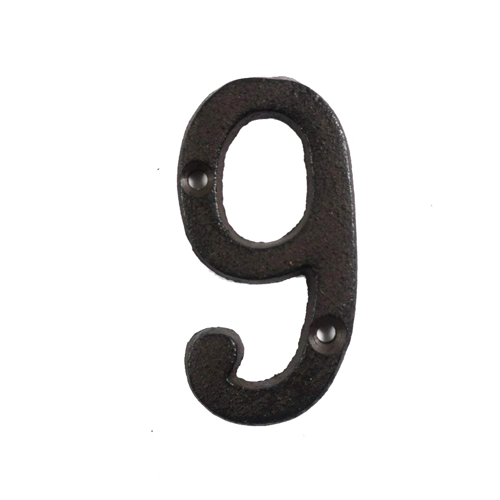 Durable Metal Letters Numbers Cast Iron Decoration House Sign Doorplate DIY Cafe Wall UEJ - Цвет: as show