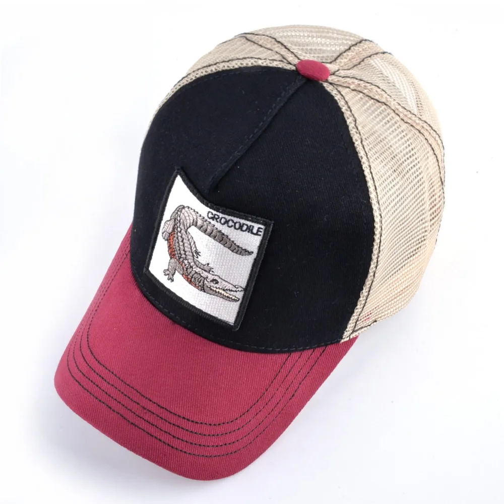 baseball caps with animals on them