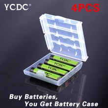 YCDC Лидер продаж! 4 шт YCDC 1,2 V AAA 1000 mAh ni-mh аккумуляторная батарея с батареей Helder Box EE6344