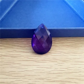 

2017 Hot 10pcs/Lot 38mm Coating Violet Crystal Prism Suncatcher Glass Trimming Parts Drop Pendant Free Shipping