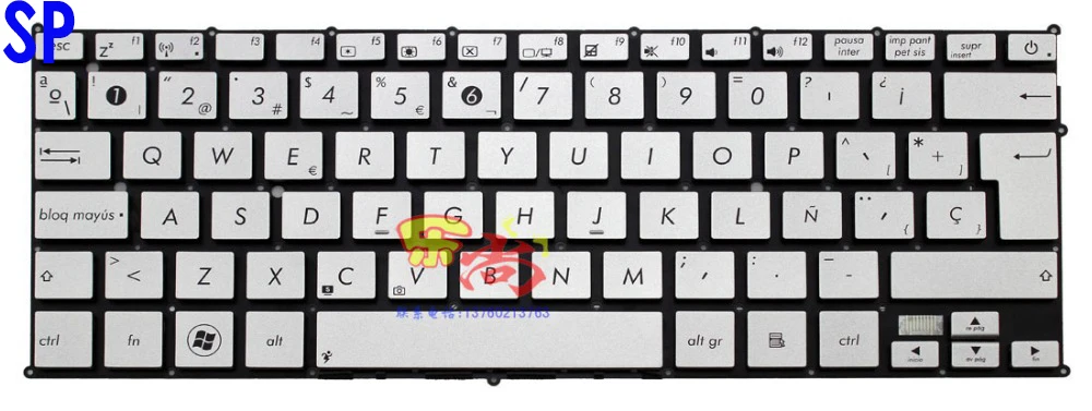 RED Новая клавиатура для ASUS UX21 UX21E UX21A США/Великобритания/Таиланд/итальянский/русский/испанский/Норвежский/Турецкий/Иврит/Датский/Арабский Макет - Цвет: RED