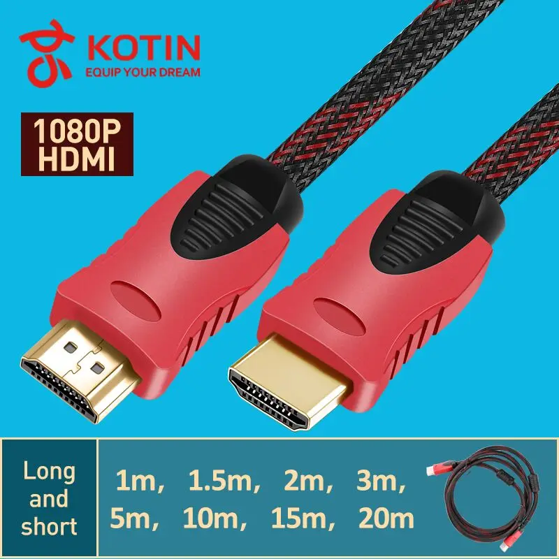 HDMI Cable Video Cables Gold Plated 1.4 1080P Digital Cable 3D Cable