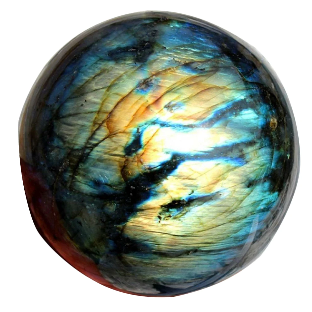 

Healing Beautiful Ball Fashion Living Room Sphere Stone Colorful Office Durable Home Labradorite Decoration Gift