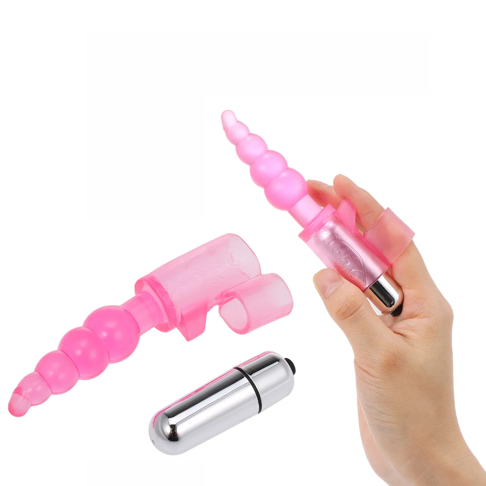 Butt Plug Vibrator Finger Anal Plug Stimulating Massager Waterproof Backyard Vibrator Beads Anal Sex Products For Women Men