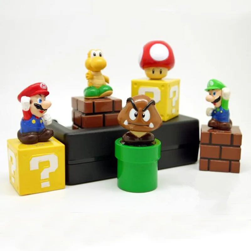 5pcs/lot Super Mario Bros Luma Luigi Yoshi PVC Action Figure Model Dolls Toy for Christmas Gifts 5pcs/lot Super Mario Bros Luma Luigi Yoshi PVC Action Figure Model Dolls Toy for Christmas Gifts