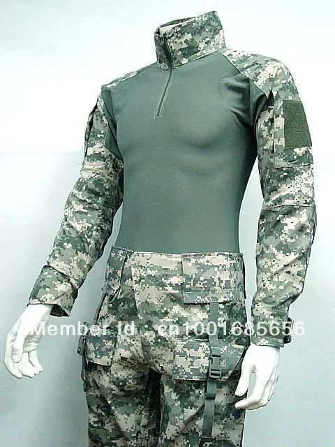 Боевая рубашка и брюки Мультикам Digital ACU AT FG с налокотниками наколенниками|shirt