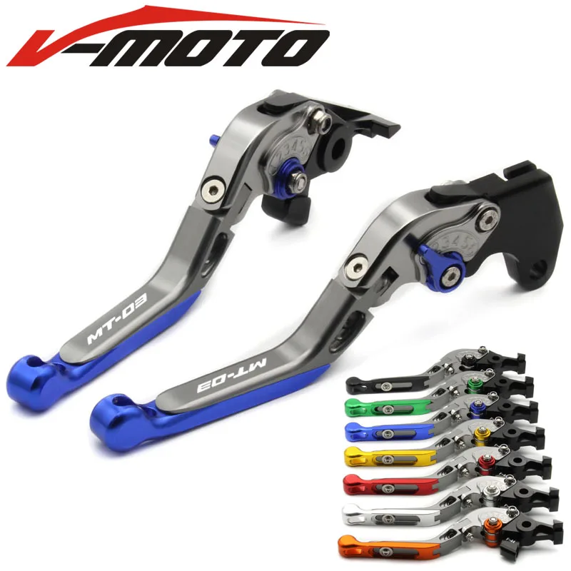 

Motorcycle Adjustable Folding Extendable Extending Brake Clutch Levers fits For YAMAHA MT-03 MT03 MT-03 2015-2017
