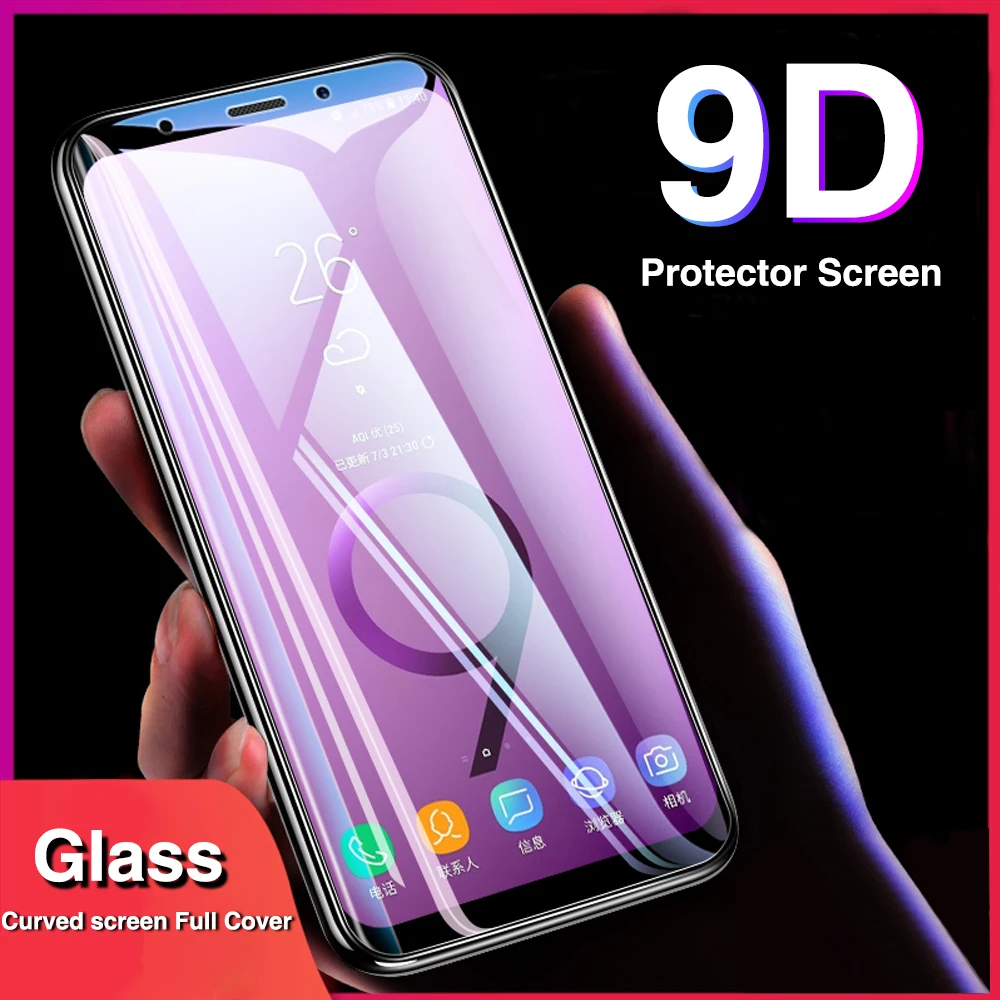 Защитное закаленное стекло 9D с полным покрытием для iPhone X защита экрана 6 6S 7 8 Plus XS